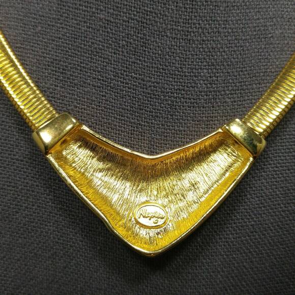 Vintage Napier Red Enamel Snake Chain Necklace, 1980s, 15" - Picture 4 of 8